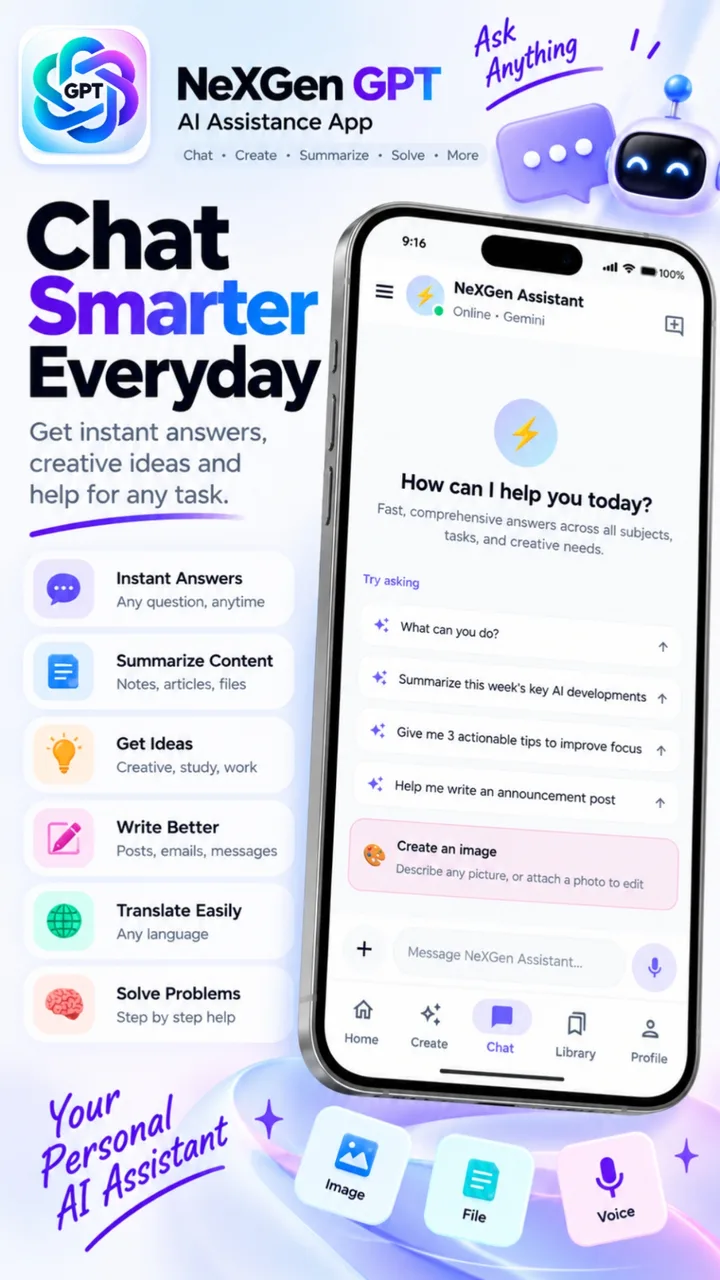 Chat smarter every day — instant answers, ideas and help
